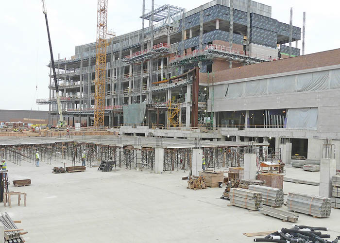 Parkview Hospital Parking Deck Hagerman Construction EZ-SHORE System Fort Wayne, IN